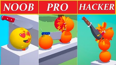 NOOB vs PRO vs HACKER! satisfying ASMR and relaxing videos! #Slice it All