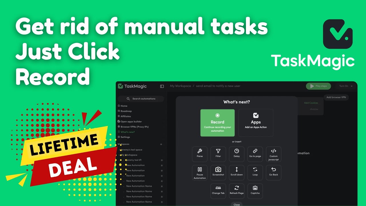 TaskMagic Lifetime Deal - AI-powered workflows automation software in ...