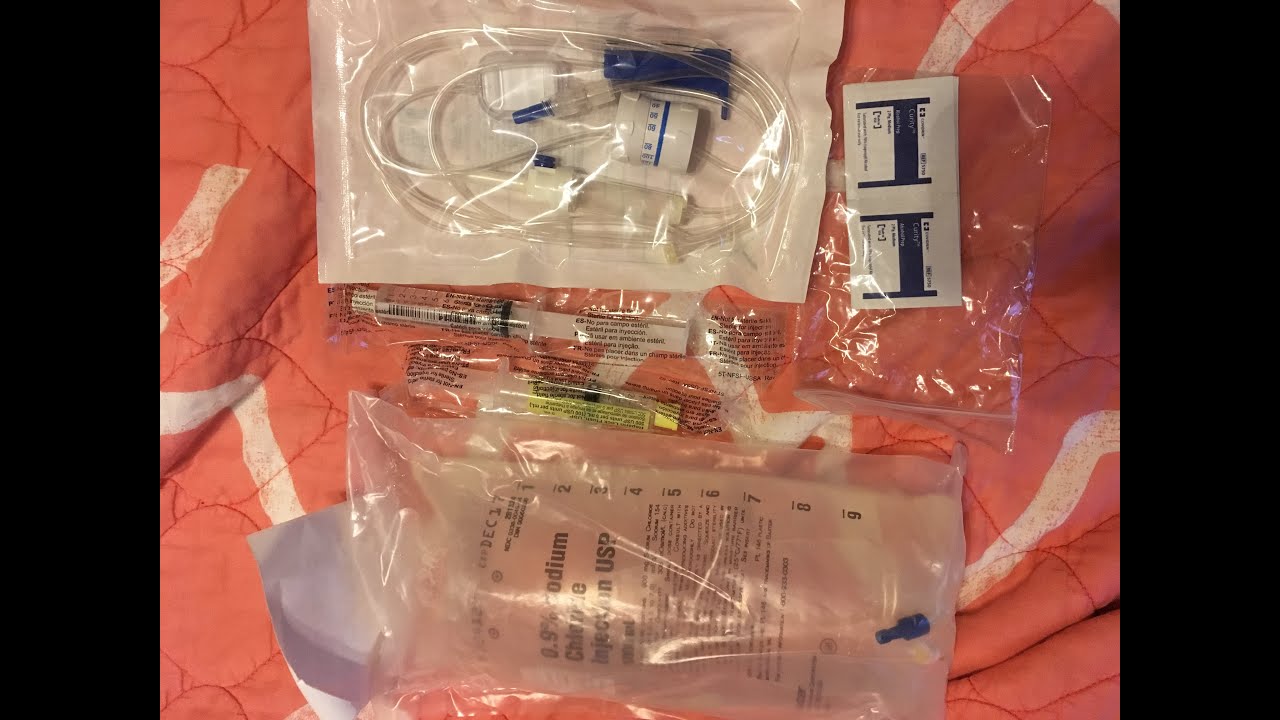 SALINE HOME INFUSION FOR POTS!!! YouTube