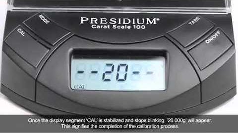 Testing with Presidium Carat Scale