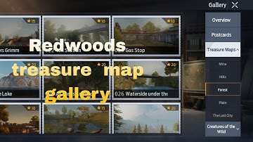 Undawn Redwoods treasure  maps galler
