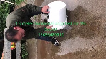 paint bucket mold produced bucket drop test in 1 5 meter horizontal