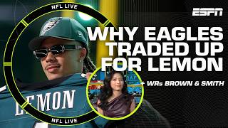 Unraveling WILD turn of events that landed Makai Lemon in Philadelphia 🦅 | NFL Live screenshot 4