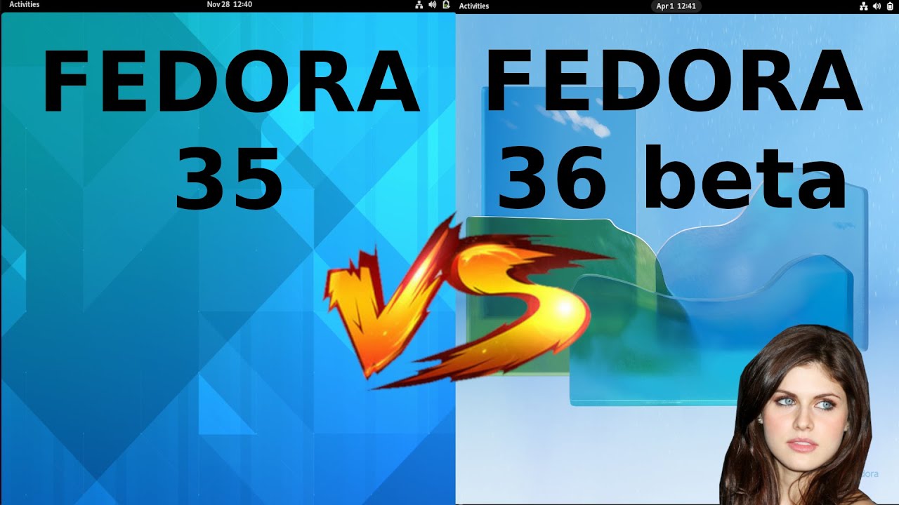Fedora 35 vs Fedora 36 Beta - YouTube