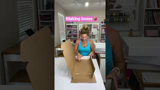 Behind the scenes!! Folding boxes  !                 #smallbusiness #mompreneur #subscriptionbox