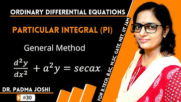 Particular integral general method | rules for finding particular integral | PI general rule | RGPV