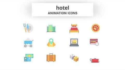 Hotel - Animation Icons (MOGRT) | After Effects null - Envato elements