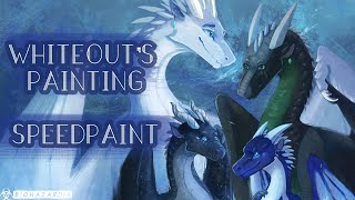 🖌️ Whiteout&#39;s Painting 🖌️ - Arctic, Foeslayer, Whiteout and Darkstalker Wings of Fire Speedpaint