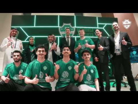 من تدشين فريقنا للرياضات الإلكترونية في مباراة الديربي الأخيرة 💚🎮#الأهلي