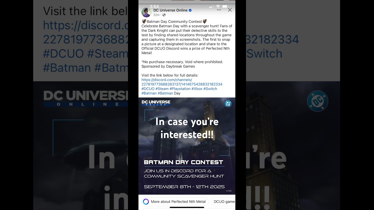 DCUO | Batman Day Community Contest 