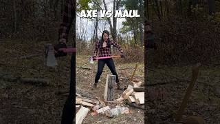 Axe vs Maul 🪓 NEW Video OUT NOW #axe #logsplitter #woodchopping #challenge #shorts #fun #rurallife Axe vs Maul 🪓 NEW Video OUT NOW #axe #logsplitter #woodchopping #challenge #shorts #fun #rurallife