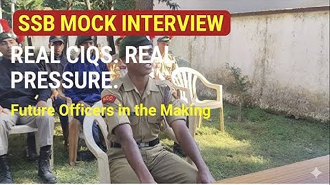 SSB Interview Simulation with NCC Cadets | Must-Watch for All Defence Aspirants