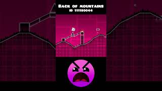 BACK OF MOUNTAINS Geometry Dash is TOO HARD #geometrydash