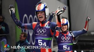 Team USA dazzles in luge team relay despite missing podium | Winter Olympics 2026 | NBC Sports