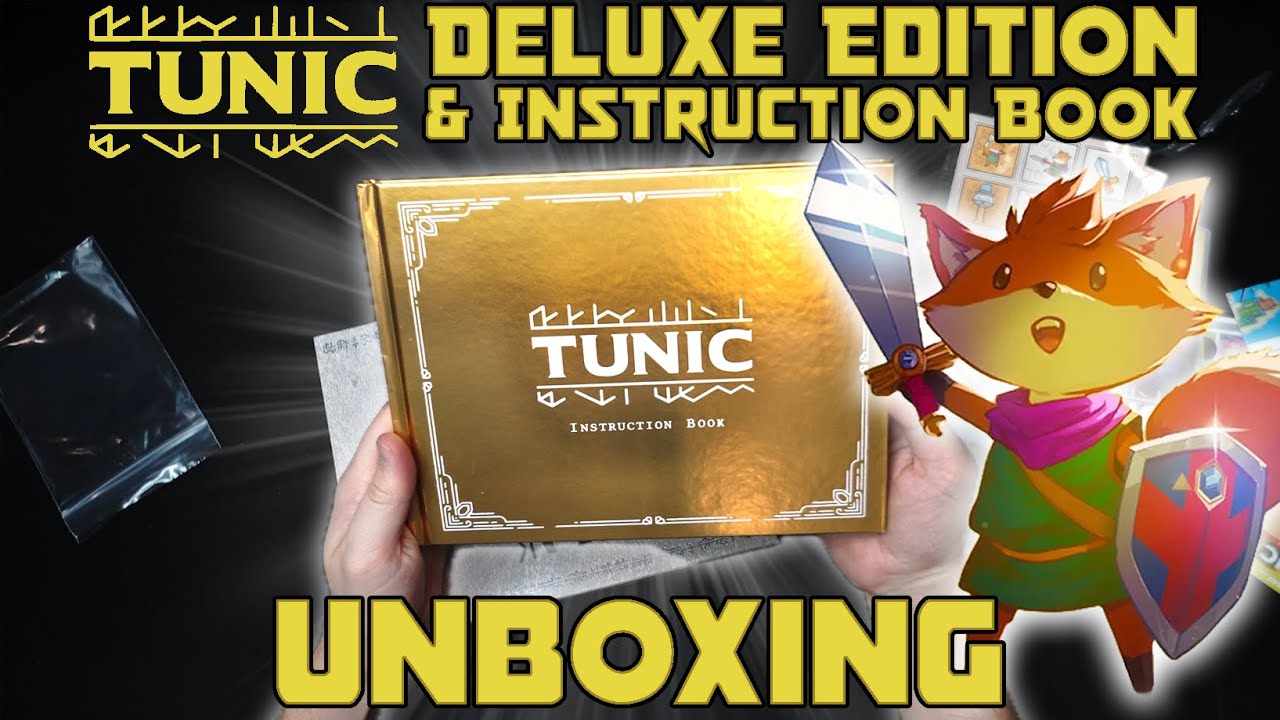 Tunic Deluxe Edition & Instruction Book Unboxing - YouTube