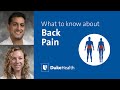 How to Treat Your Back Pain | Duke Health