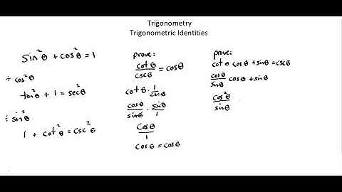 Trigonometry: Pythagorean identities