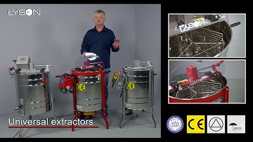 Tangential honey extractor 3-frame manual-electric drive - introduction