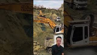 AMAZING,,,THE BIGGEST EXCAVATOR LOADS MINE MATERIALS INTO THE DUMP TRUCK