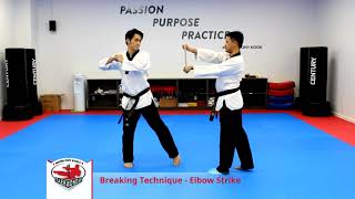 White Belt Breaking Technique: Elbow Strike