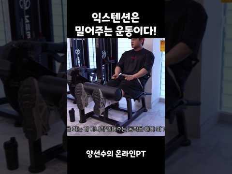 레그 익스텐션 X, 레그 프레스 O #레그익스텐션 #하체운동