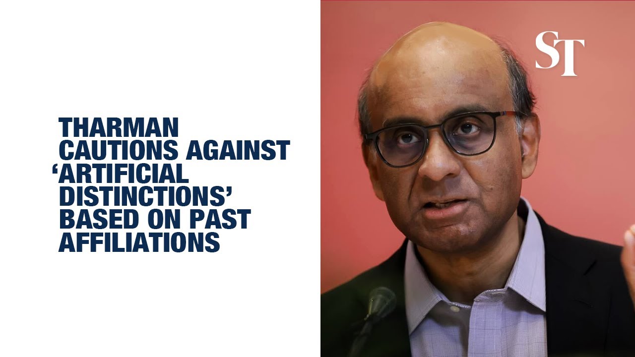 Presidential hopeful tharman warns against artificial distinctions