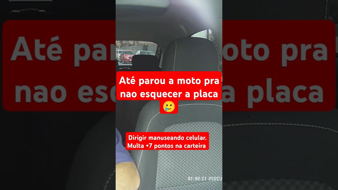 Não dirija utilizando o celular. É perigoso e dá multa! 