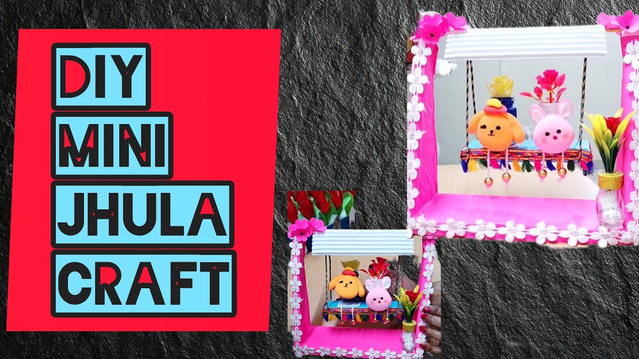 How to make Mini jhula craft decoration idea 💡#trending #diy #viral #viralvideo #art #artworkcorner 