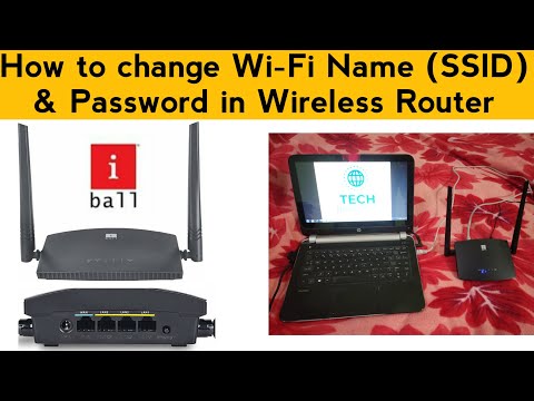 How to change WiFi Name and Password | Change WiFi password and Name in iBall Router