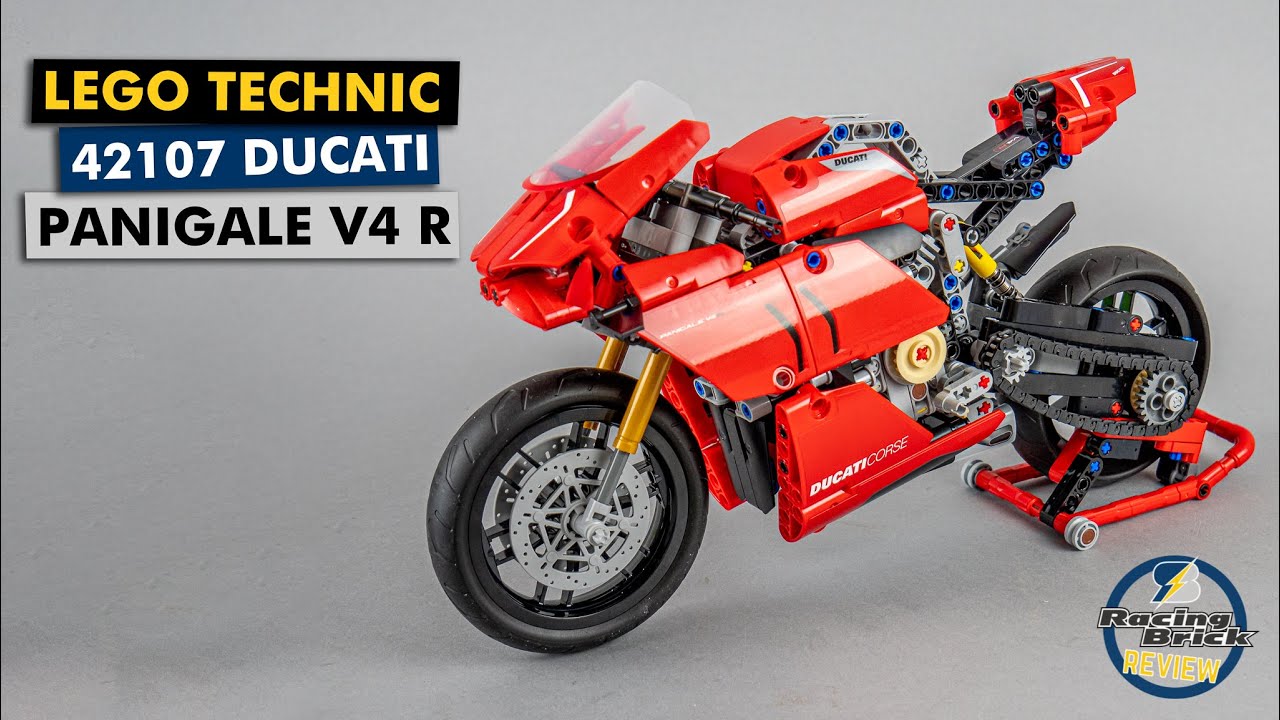 LEGO Technic 42107 DUCATI PANIGALE V4 R detailed building review 