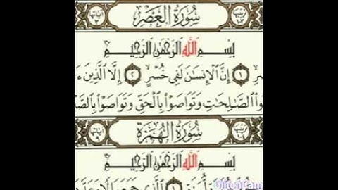 سورة العصر بصوت القارئ محمد..MAD