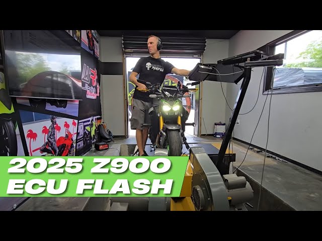 Unrestricted ECU Flash 2025 Kawasaki Z900 - YouTube