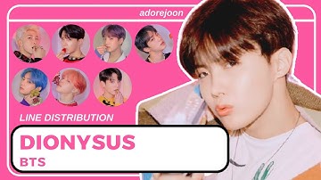 BTS - DIONYSUS (line distribution) ||| adorejoon