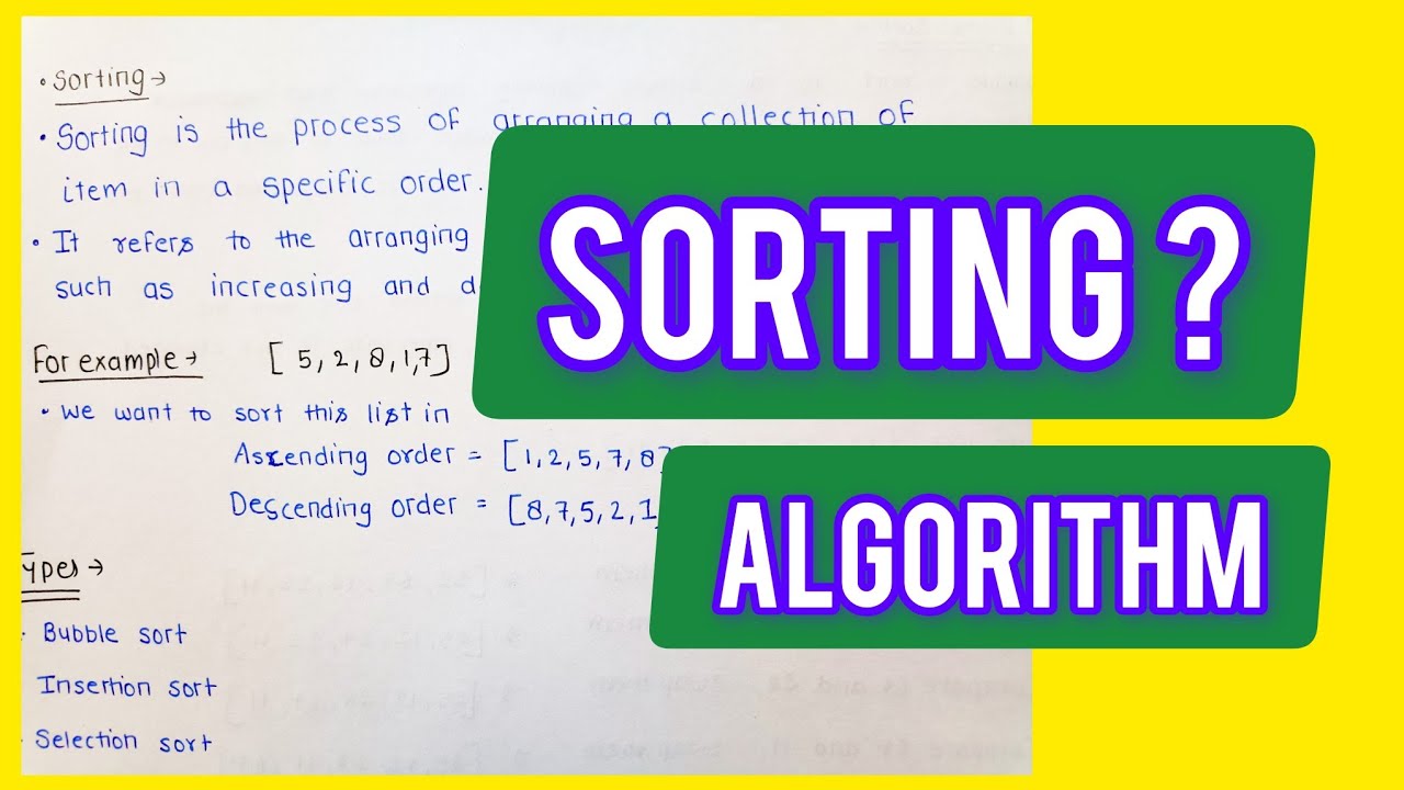 What is Sorting|| Sorting|| DSA sorting and it's types || Sorting aktu ...