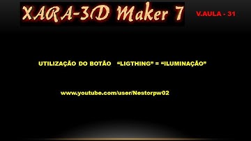 VIDEO AULA DO XARA 3D MAKER 7 FERRAMENTA LIGTHING - VA-20