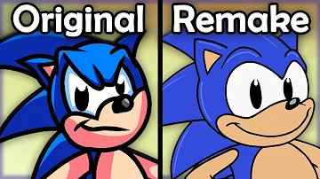 SONIC SEZ: Original VS Redone | FNF Mods