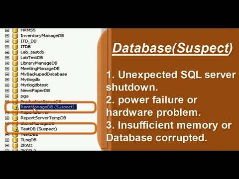 How to Repair Suspect Database in SQL Server 2008 to 2016 in 2 minutes.
