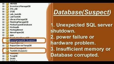 How to Repair Suspect Database in SQL Server 2008 to 2016 in 2 minutes.