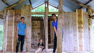 Completed Wooden House Roof and Walls | Farmer Family