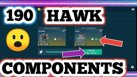I MADE 190 HAWK COMPONENTS IN WORKSHOP OF WAR ROBOTS _SAFDARYT_WAR ROBOTS#safdaryt #warrobots#gaming