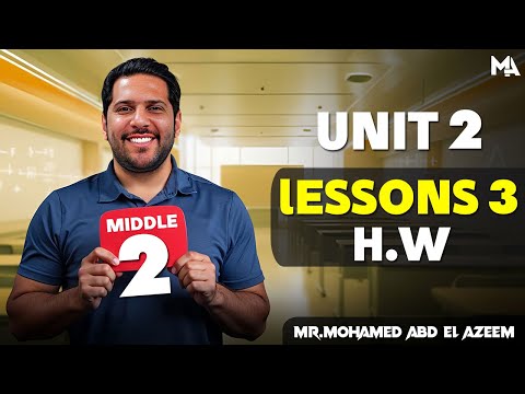 Math Middle 2 Unit 2 Lesson 3 H W 