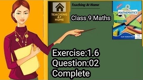 Ex:1.6 solve Q:2 Complete Class9 Sindh Board/According to new syllabus/Teaching At Home/Miss Kishwar