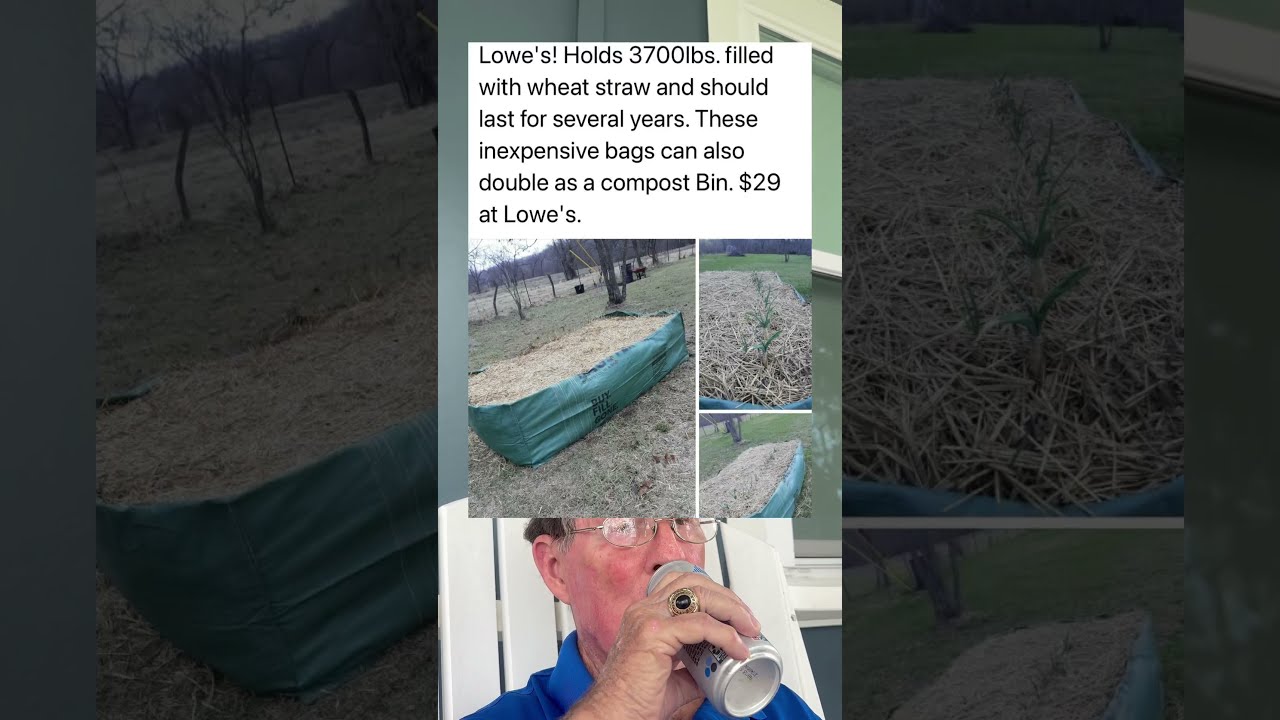 These Inexpensive Bags From Lowe S Hold Up To 3 700 Pound Of Wheat Straw And Can Last Several Years 