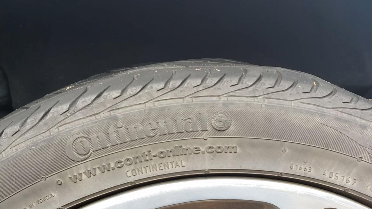 Continental Pro Contact Broken tire belt wobble.Slipped belt? What