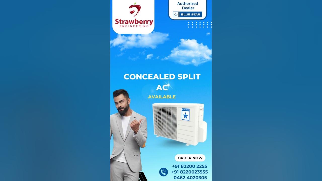Concealed Split AC AC Dealers in Tirunelveli Strawberry Engineering
