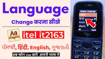 Change Language in itel Keypad Mobile | itel it2163 Keypad Phone Mein Language Kaise Change