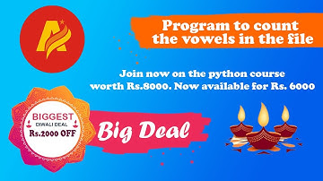 Python Programming in Tamil | Program to count the vowels in the text file