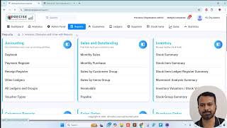 PreciseCA Demo | Multi-Branch Tally Data Sync & Advanced Financial Analytics