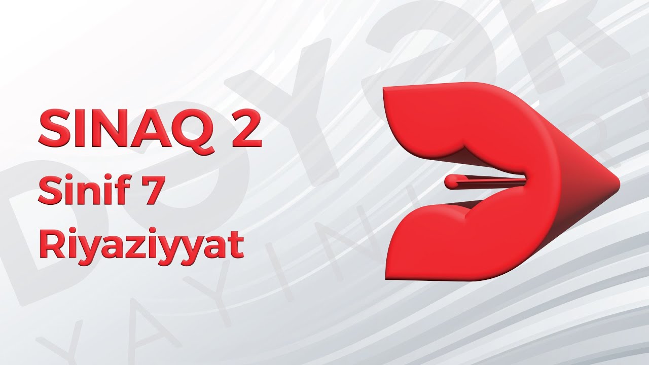 Riyaziyyat 7-ci sinif - Sınaq 2