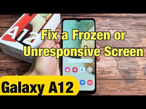 Galaxy A12 : 화면이 멈추거나 응답하지 않는 문제를 해결하거나 다시 시작하는 방법
